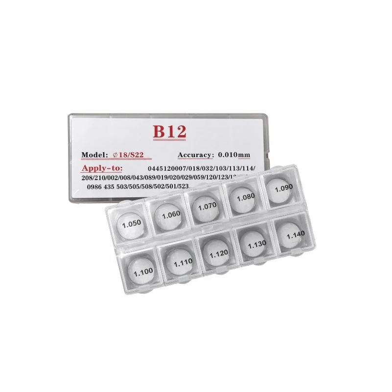 B12 Common Rail Injector Adjustment Shim Washer Set 50 Pieces Per Box For Diesel Fuel Injection Assembly Spacing Parts  YJ1633