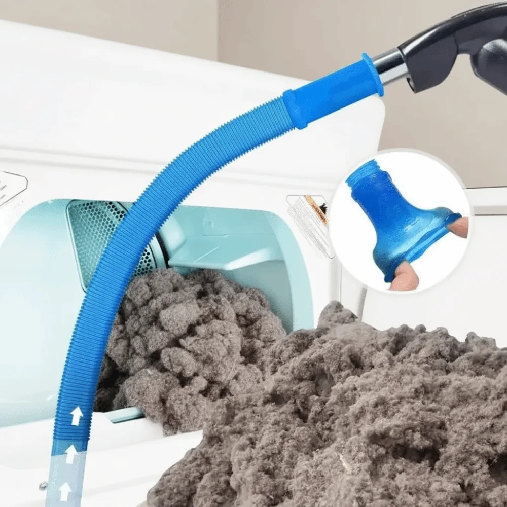 Elastic Connector Dryer Vent Cleaner Kit Vacuum Hose Universal Quickly Cleaning Vacuum Hose Attachment Compatible Design