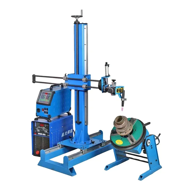 China Handa brand Factory 10kg 50kg 100kg Welding Positioner Welder Positioner Rotary Table for pipe workpiece turntable