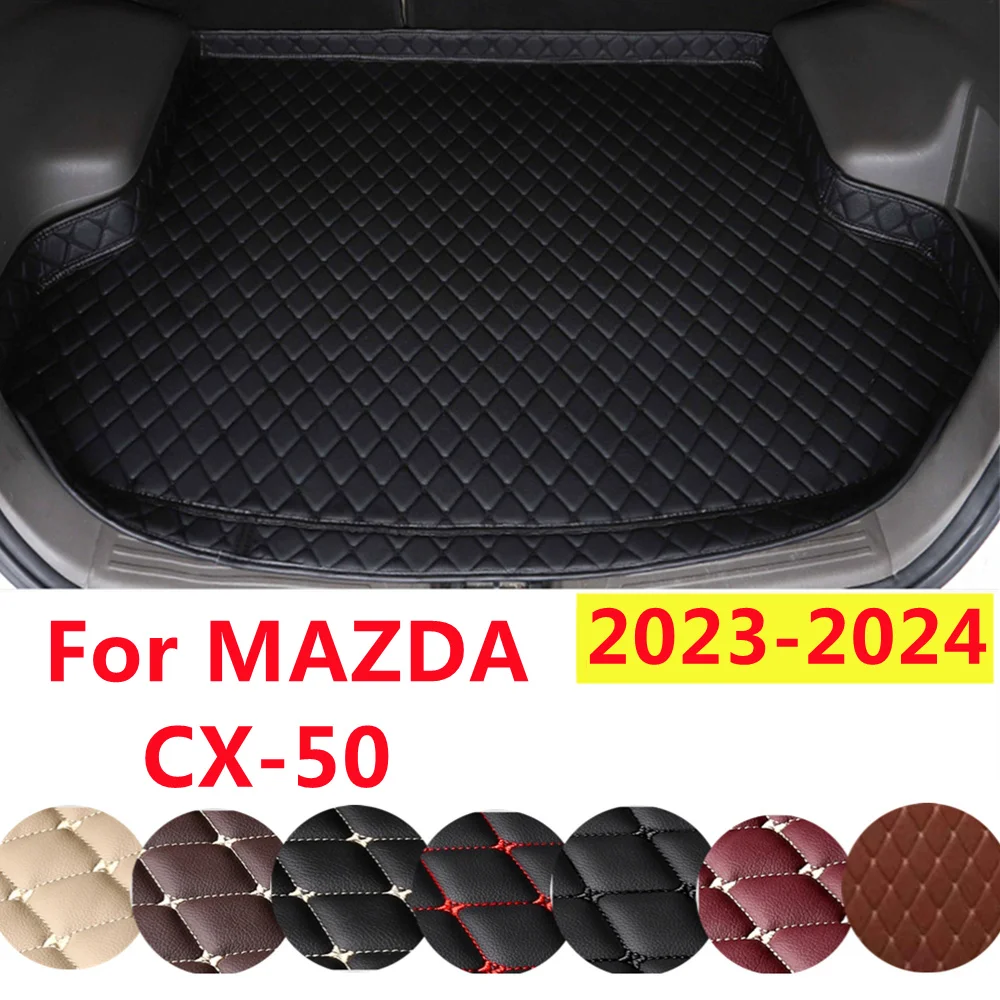 YJ High Side XPE Leather AUTO Accessories Car Trunk Mat Custom Fit For MAZDA CX-50 2024 2023 YEAR Rear Cargo Liner Cover Carpet