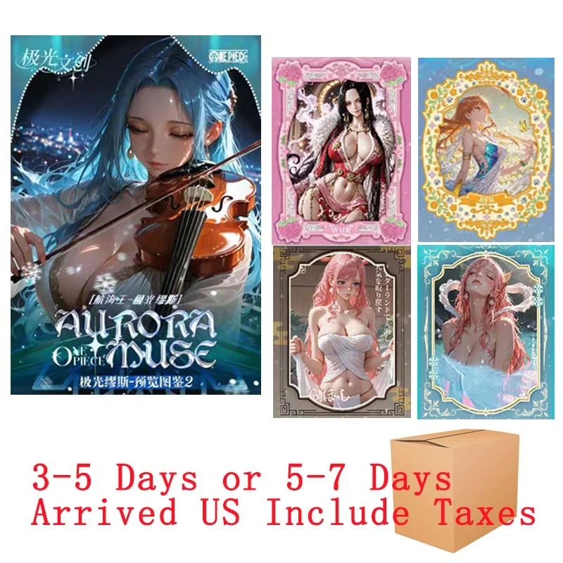 

Wholesales Anime One Piece Card Game Box Acrylic Straw Hat Pirate Luffy Sexy Nude Breast Playing Cards Party Game