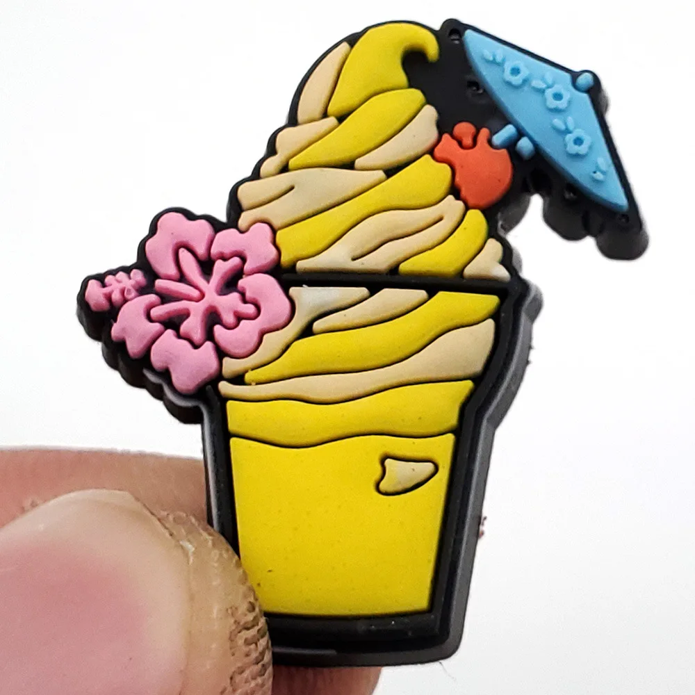 food series 1pcs PVC Shoe Charms Decorations for sandals Accessories Badge Women Clogs Buckle Kids Pins Men Decoration Jeans
