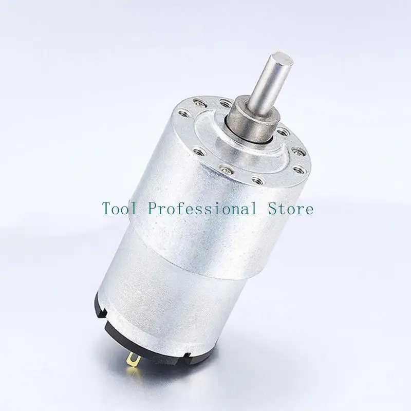 

57QF for DC 12V Gear Motor High Torque Electric Micro Speed Reduction Geared Motor Eccentric Output Shaft 37mm Diameter Gearb