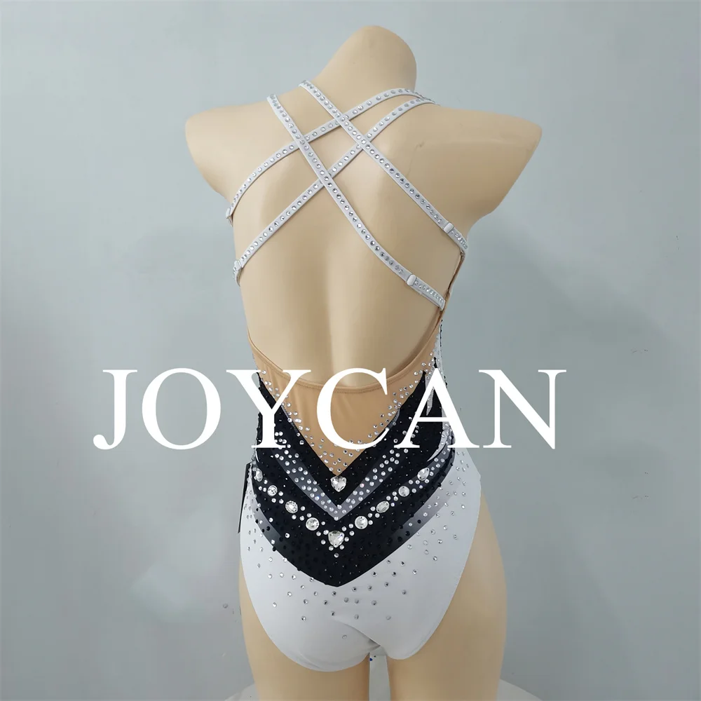 JoyCan Swimming suits Girls Women Black Synchronized Swimming Wear for Competitiion