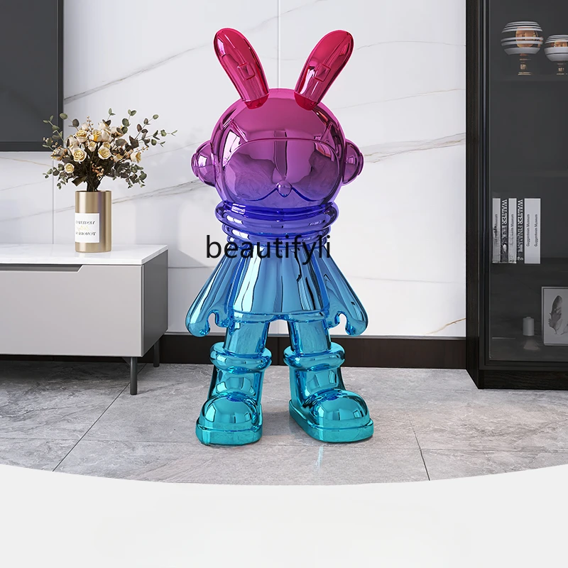 Creative Spaceman Astronaut Large Floor Ornaments Hallway Modern Light Luxury Home Decorations