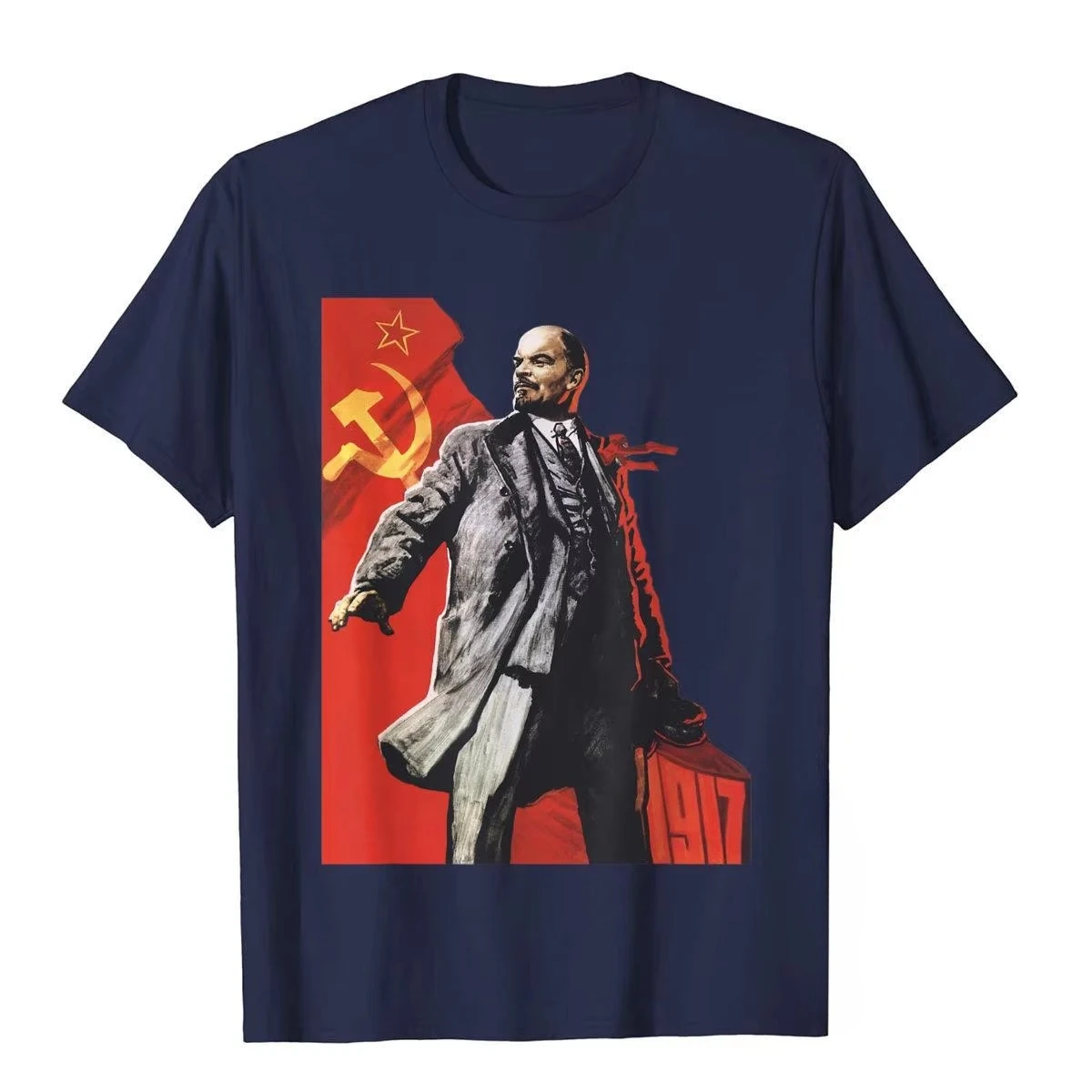 2026 New Lenin Forever Soviet Union USSR Russia Retro Vintage Jersey T Shirt Funny Camisa Cotton Men Top T-Shirts Printed