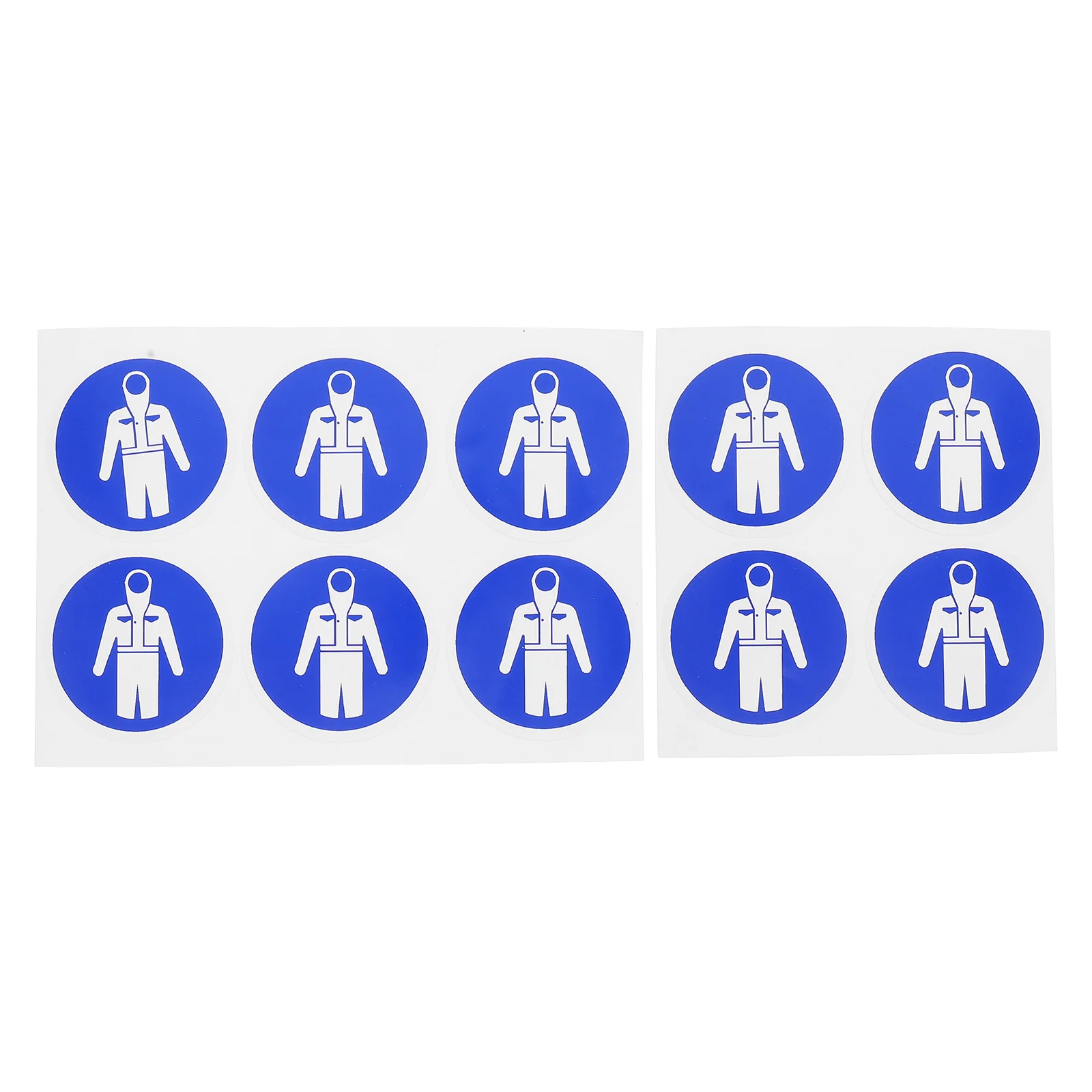 

10 Pcs Labels Put on Your Protection Suit Warning Sign Stickers Caution Decals Signs Paper Safety Adhesive