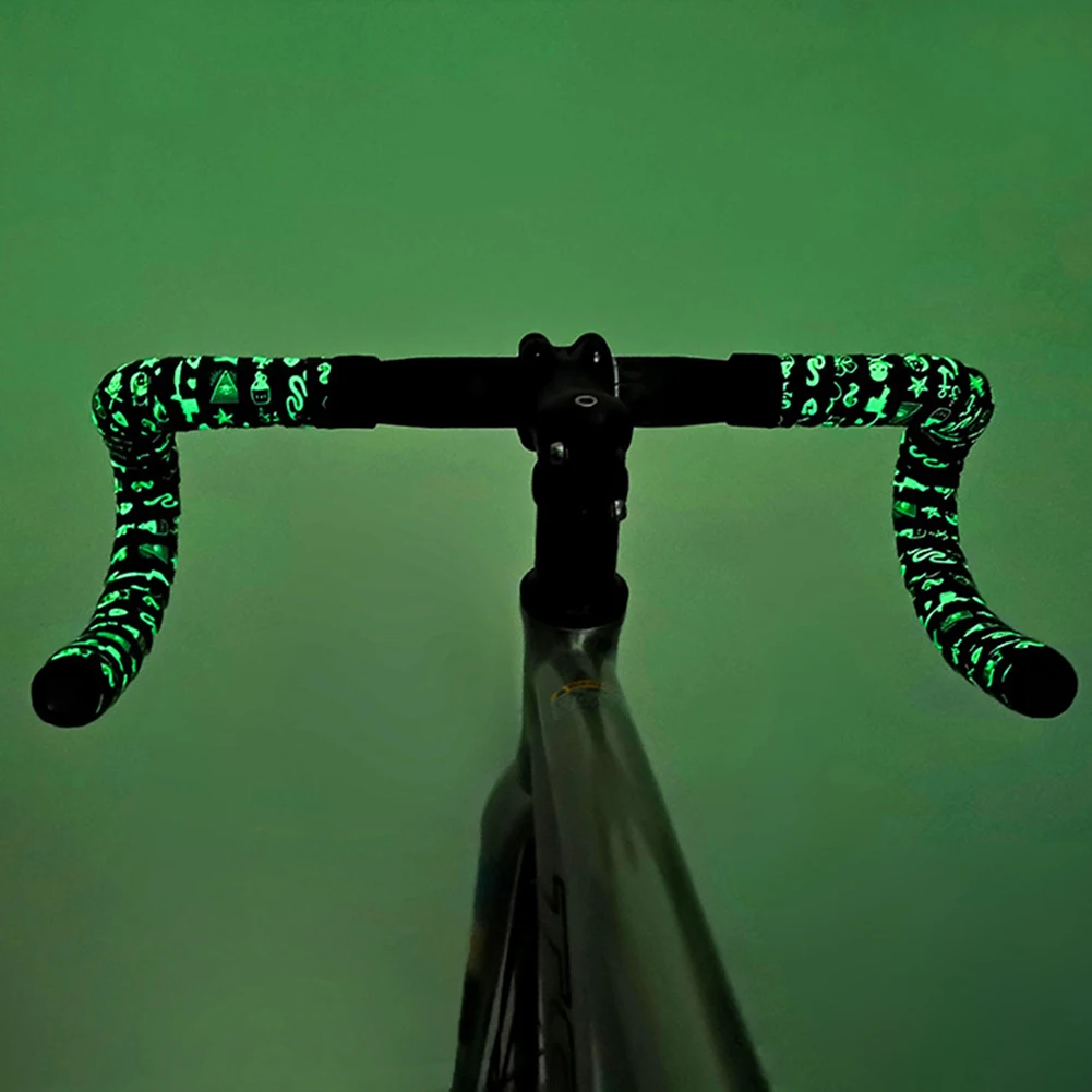 Bicycle Fluorescent Strapping Handlebar Tape Anti-slip Handlebar Straps Road Bike Shock-absorbing Handle Bar Straps
