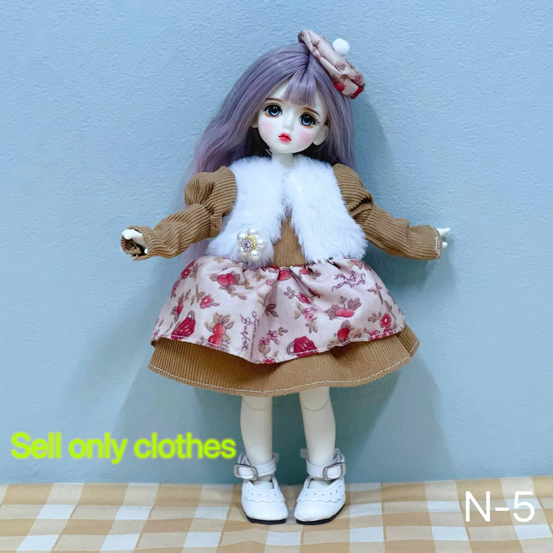 

30cm 1/6 BJD Doll Clothes High-end Dress Up Skirt Suit Doll Clothes Suit Best Gifts for Children DIY Toys Suit Accessories