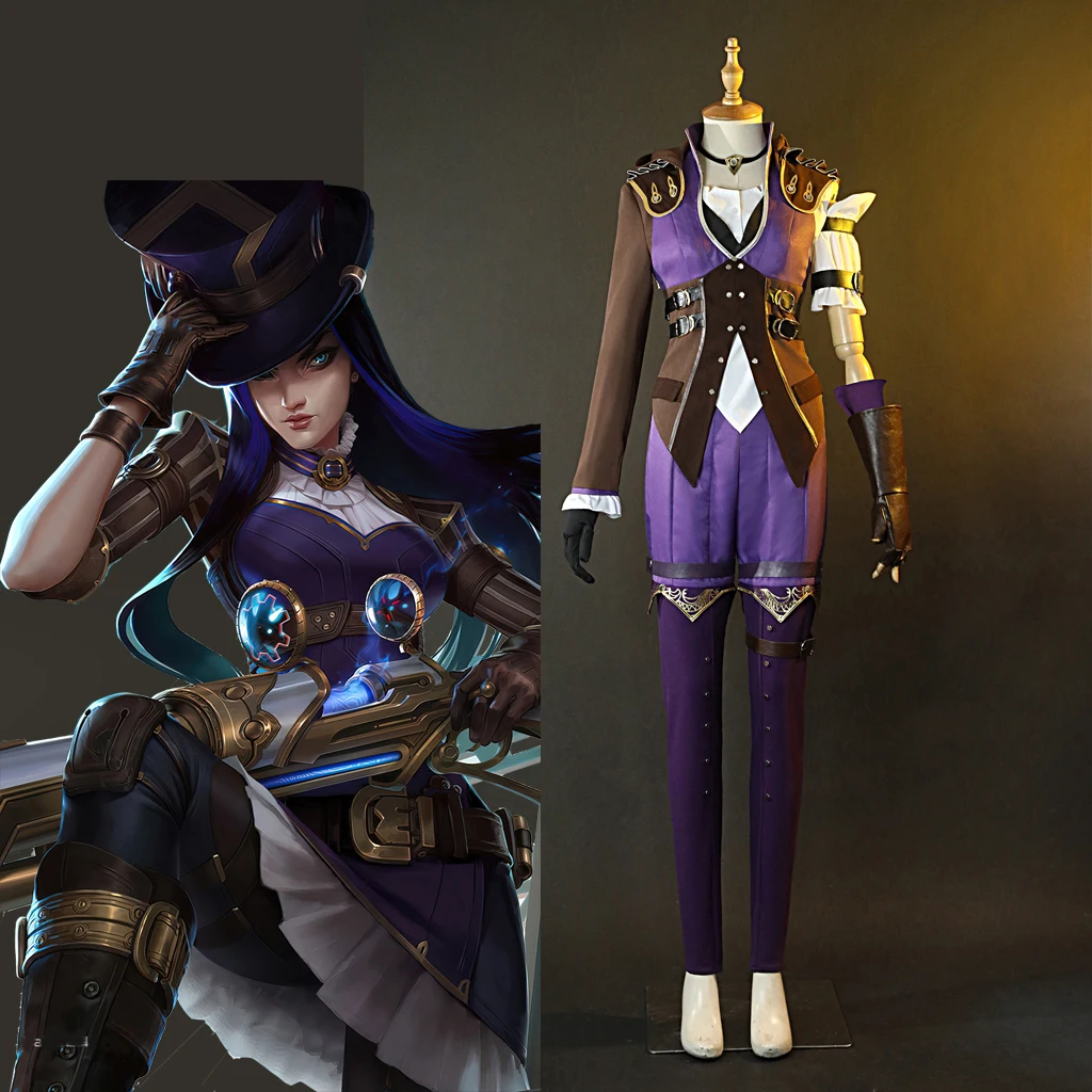 Arcane: LOL Caitlyn Kiramman Cosplay Costume Outfits The Sheriff Of Piltover Caitlyn Kiramman Battle Suit Halloween Clothing