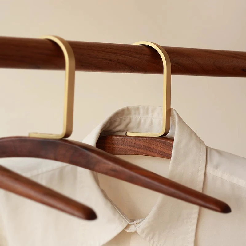 Drying Hanger Wooden Organizer Clothes Hanger Bedroom Storage Shirts Clothes Racks Space Saving Shelves Dorm Room Essentials