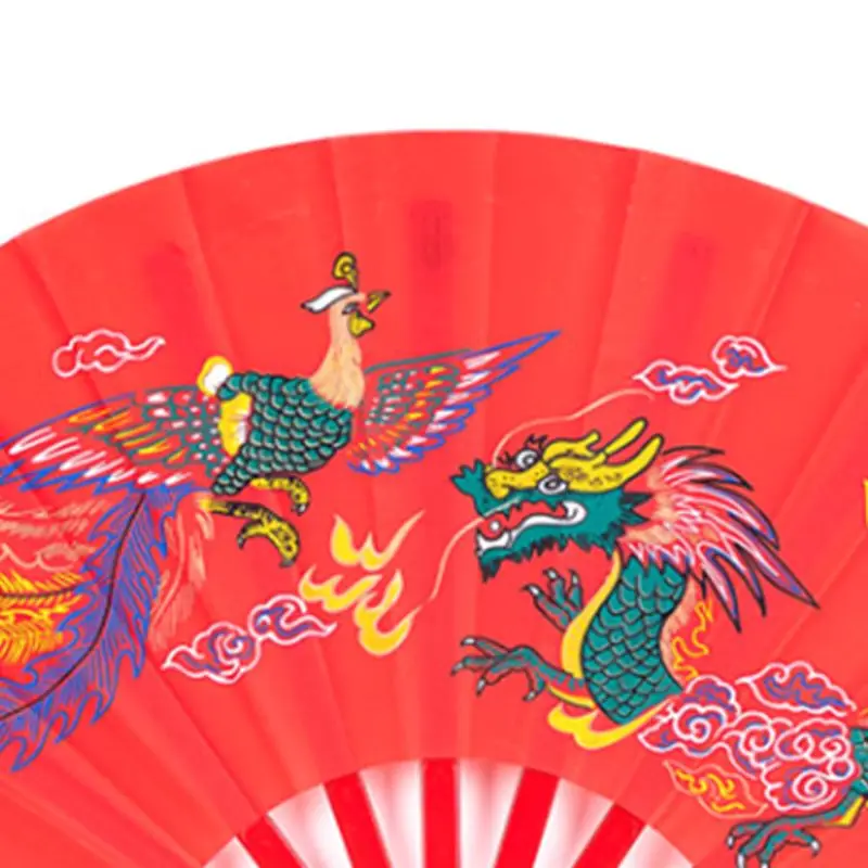 Kung Fu cinese Fan per arti marziali Dragon Plastica portatile Fol Drop ship