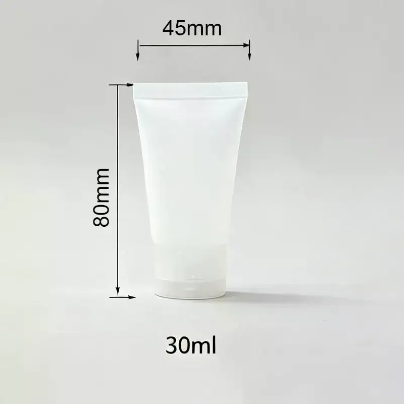 3/6Pcs 30ml Empty Soft Travel Toothpaste Tubes Reusable Leakproof Squeeze Containers for Business Trip Outdoor Use