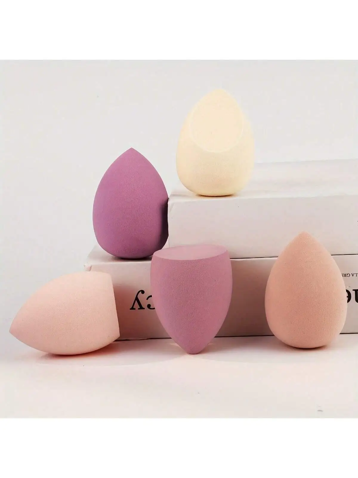 ฟองน้ำแต่งหน้าแบบไข่ แป้งฝุ่นแบบหยด ฟองน้ำแต่งหน้าแบบไข่ ฟองน้ำแต่งหน้าแบบแอร์คูชั่น อุปกรณ์แต่งหน้า เหมาะสำหรับการแต่งหน้าด้วยตัวเอง ไม่