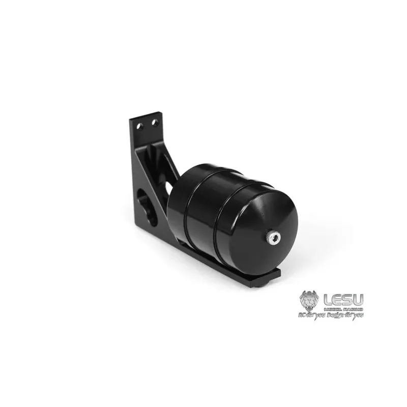 Single Gas Tank Aluminum Alloy Black Upgrade G-6013-A for 1/14 Scania for Tamiya RC Romote Control Trailer Tipper Military Truck