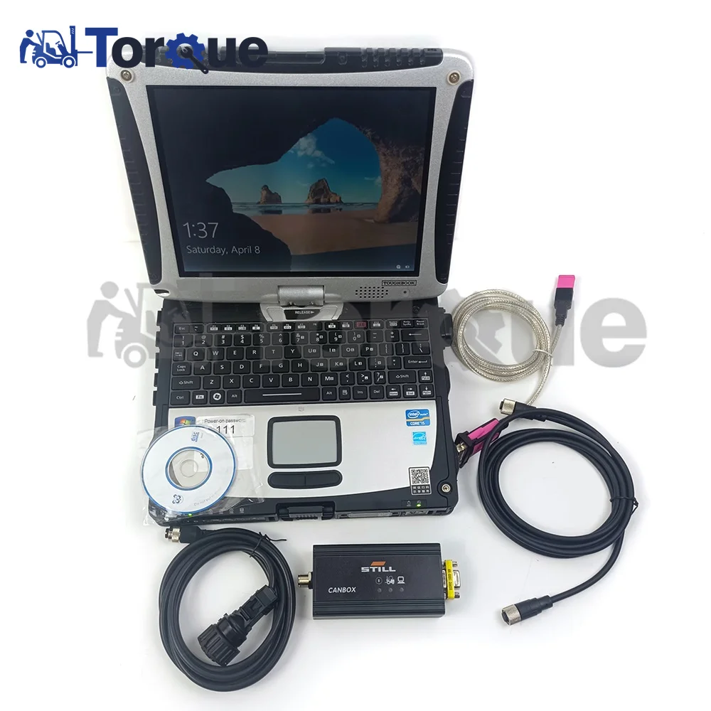 Truck scan Forklift diagnostic tool STILL interface For still canbox OEM Diagnostic Adapter +CF19 Laptop Install software