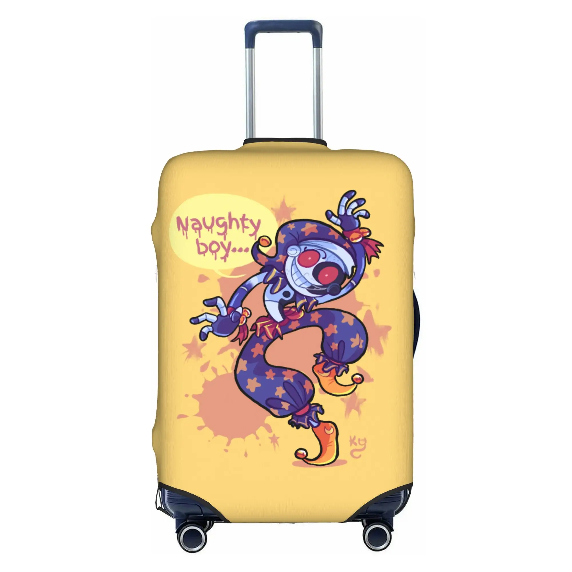 Horror Game Fnaf Security Breach Luggage Cover Protector Fashion MoonDrop Travel Suitcase Protective Cover for 18-32 Inch