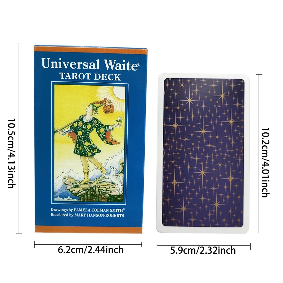 New Universal Waite Tarot Deck 78 Sheet Tarot Cards Divination Fate Gameplay Family Entertainment Party Table Playing Board Game