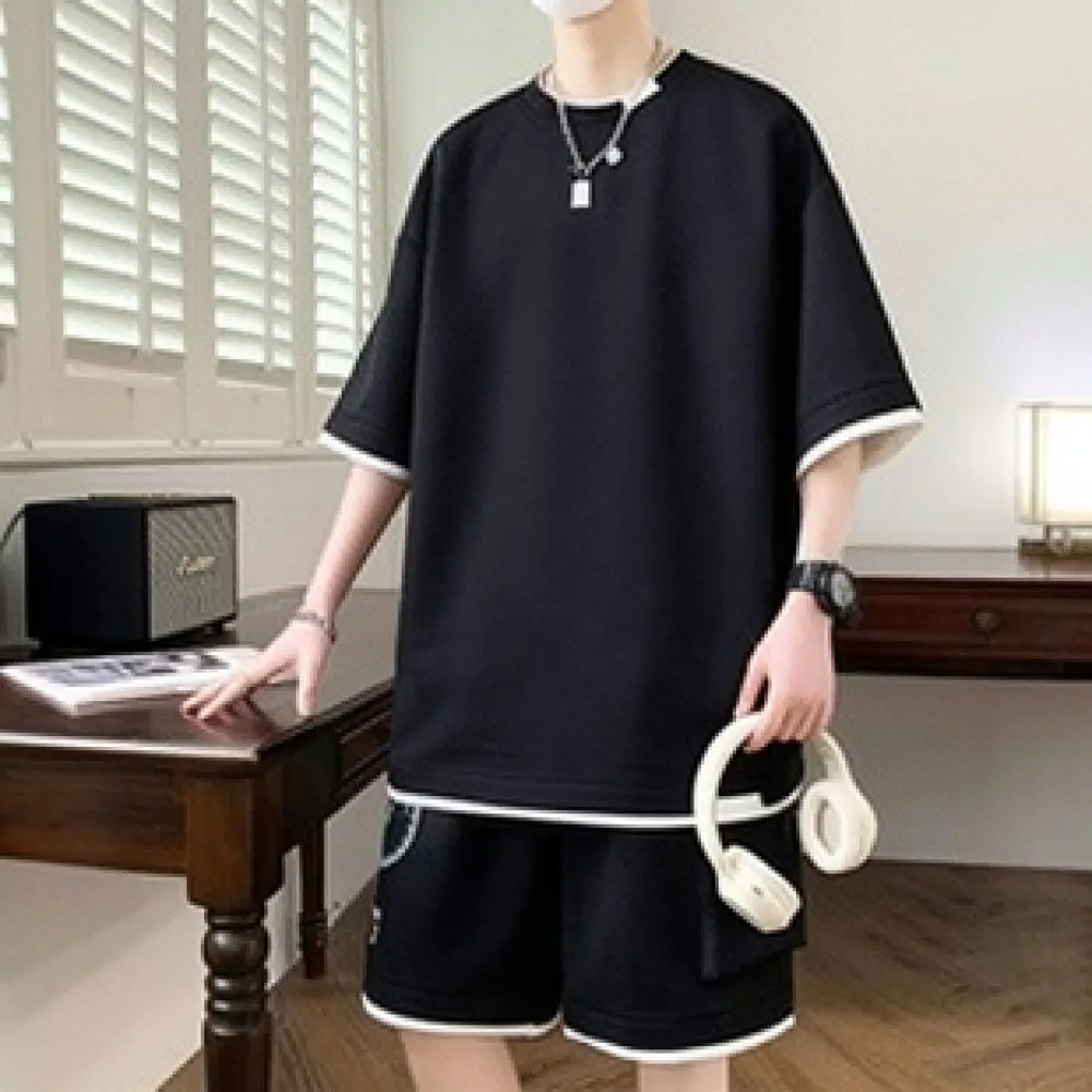 Retro Japanese Style Mens Striped Shirt Long Sleeve Loose Fit Casual Button Down Top Breathable Streetwear For Daily Wear
