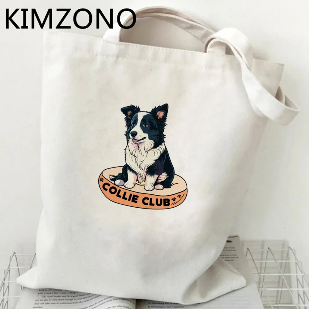 Border Collie shopping bag shopper shopper jute bag reusable bolso bag bolsas reutilizables ecobag bolsas ecologicas sac tissu