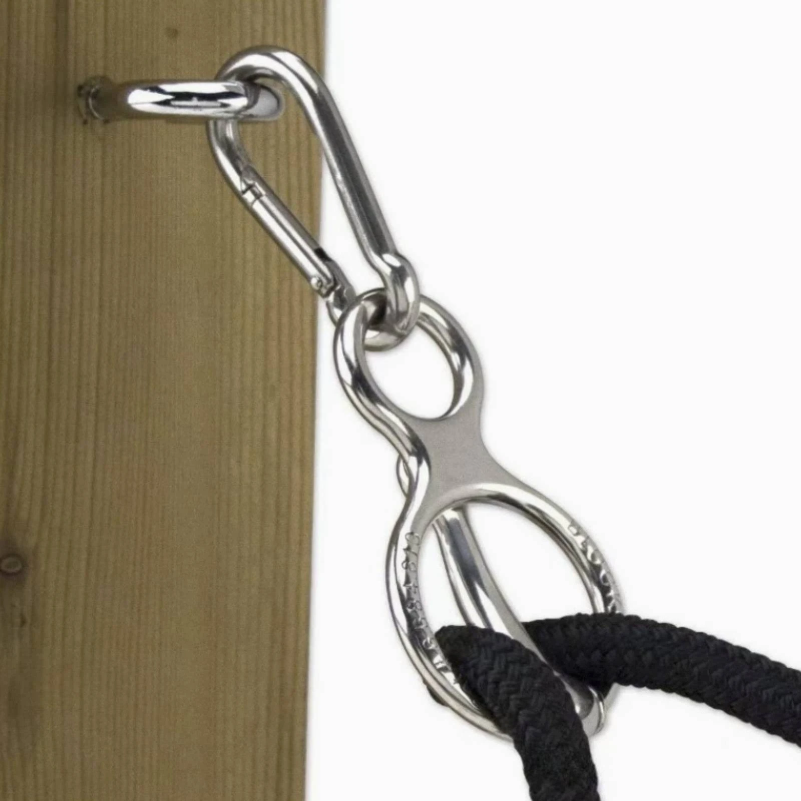 3 Pieces Horse Tie Loop with Bolt Heavy-Duty Hitching Loop Tying Kit Long-Lasting Hardware Sturdy for Farmers, Barns, Stables