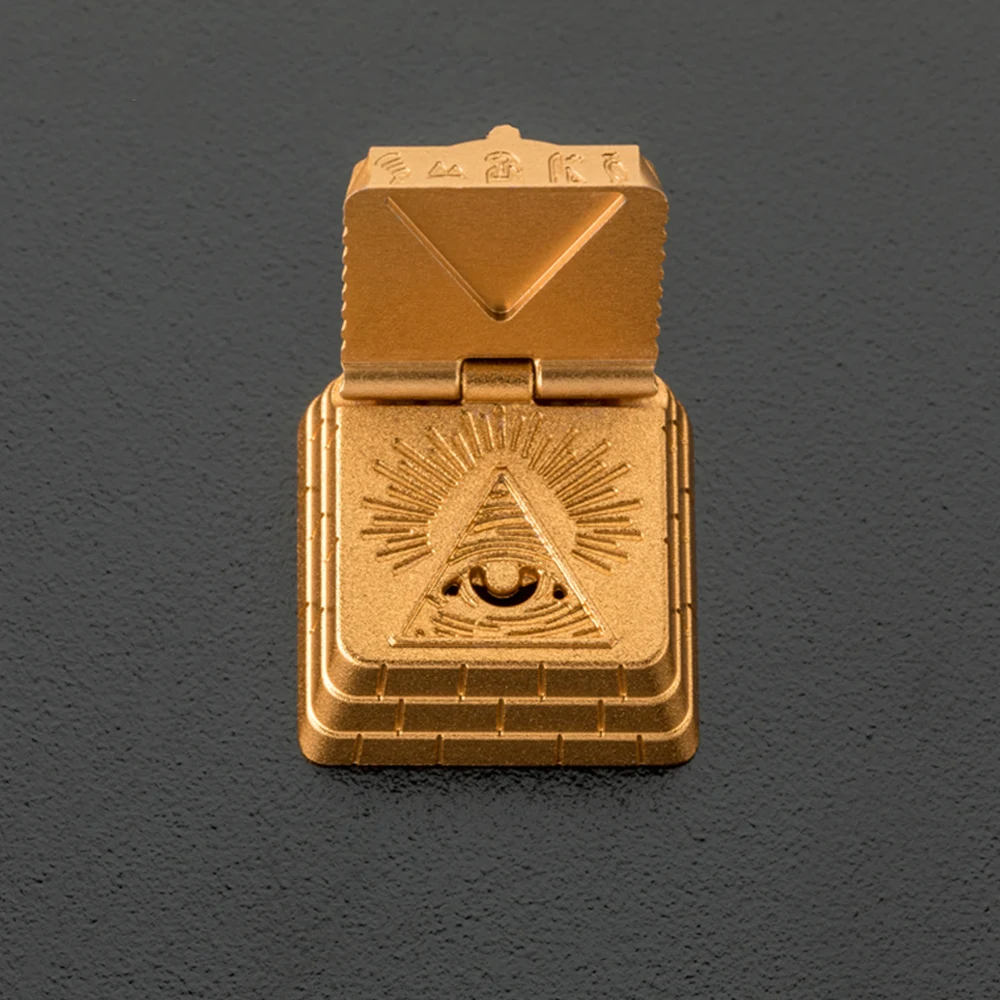 Mechanical Keyboard ESC Keycaps Cherry MX Switch Gold Metal Keycaps Can Open Eye Of God Pharaoh Transparent Keycap Custom Gift