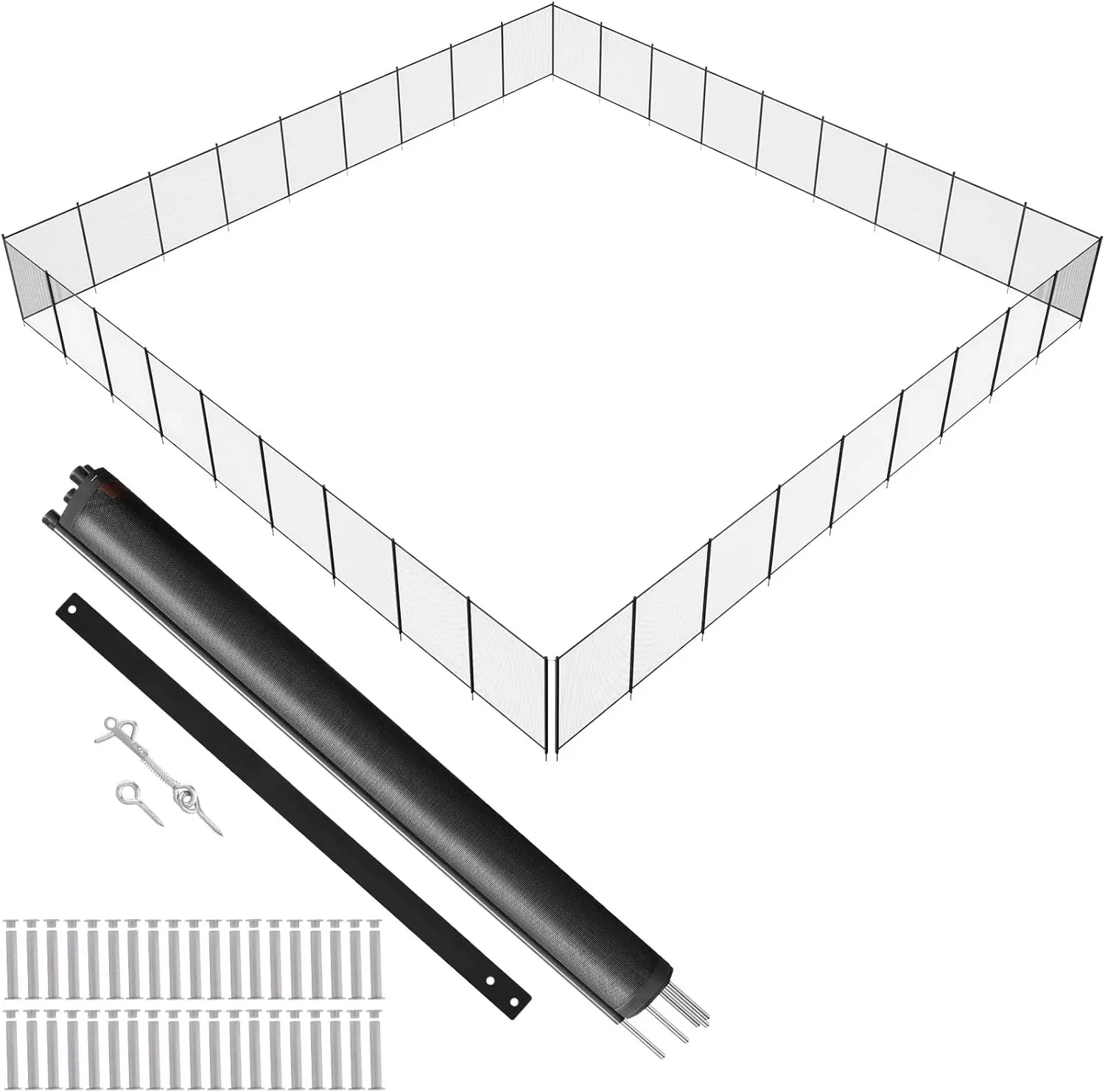

Pool Fence 4 x 108 FT Pool Fences for Inground Pools Removable Safety Pool Fencing Easy DIY Installation Swimming Pool Fence