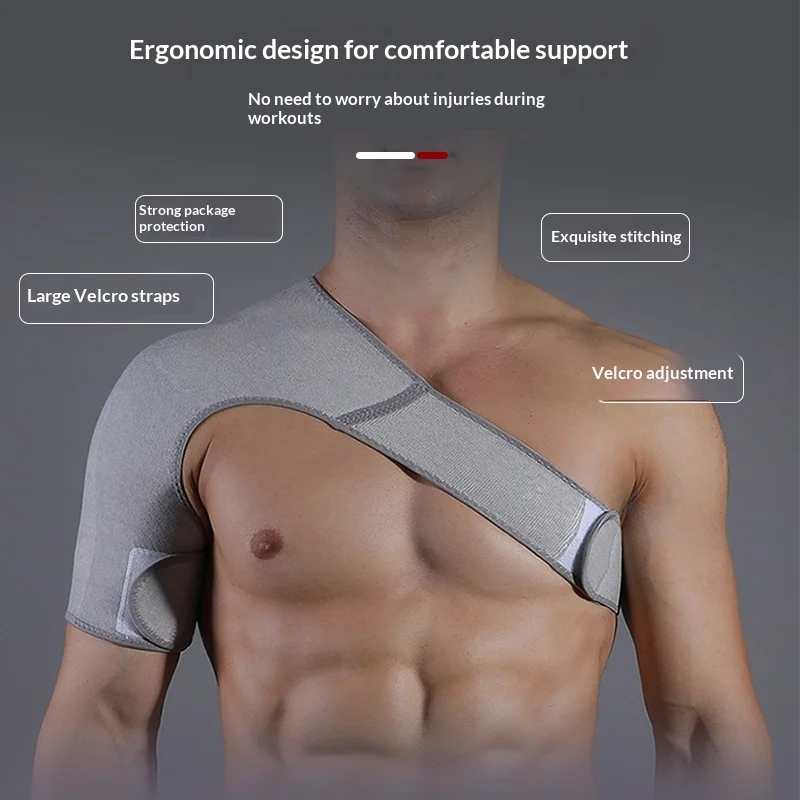 Adjustable Compression Shoulder Support Brace for Gym Workout Bench Press Joint Pain Relief and Daily Warm Protection