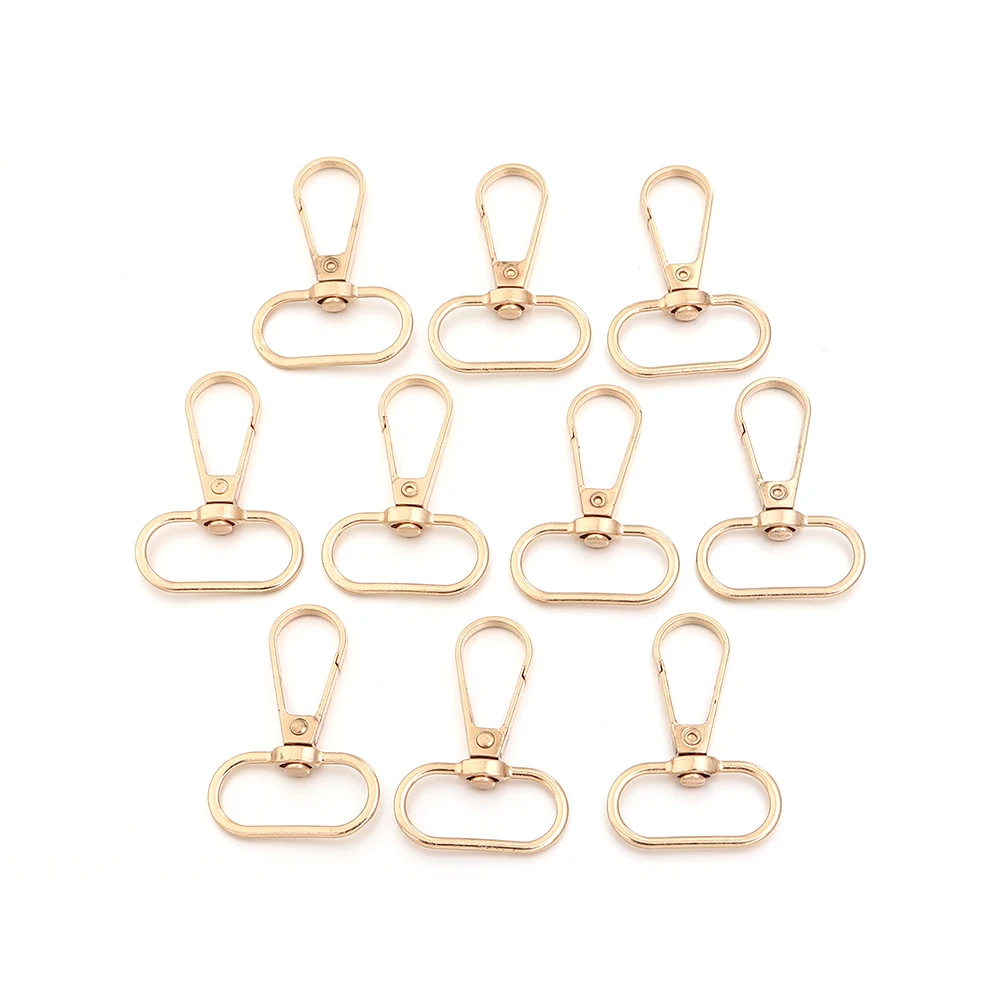 10 Stück Metall-Taschenriemen-Schnallen, Karabinerhaken, Schnappverschluss-Verbinder für DIY Schlüsselanhänger, Schlüsselringe, Taschenzubehör – Detail 9