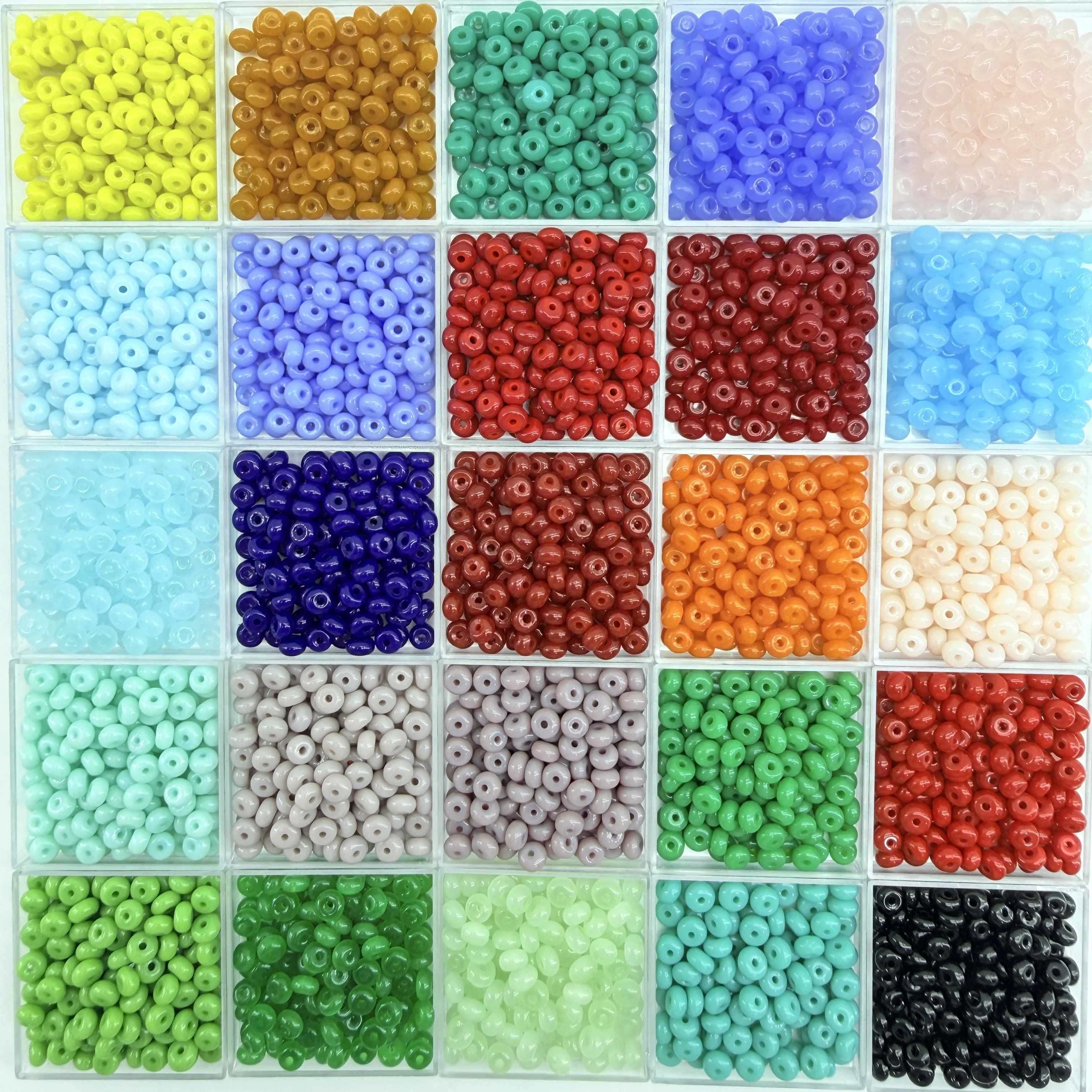 Orange 2x4mm Abacus Glass Beads Loose Spacer Beads 300-2400pcs Bulk Wholesale DIY Fashion Earring Bracelet Keychain Material