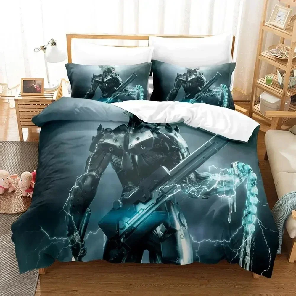 Game Metal Gear Rising Revengeance Bedding Set Duvet Cover Bed Set Quilt Cover Pillowcase Comforter king Queen Size Boys Adult