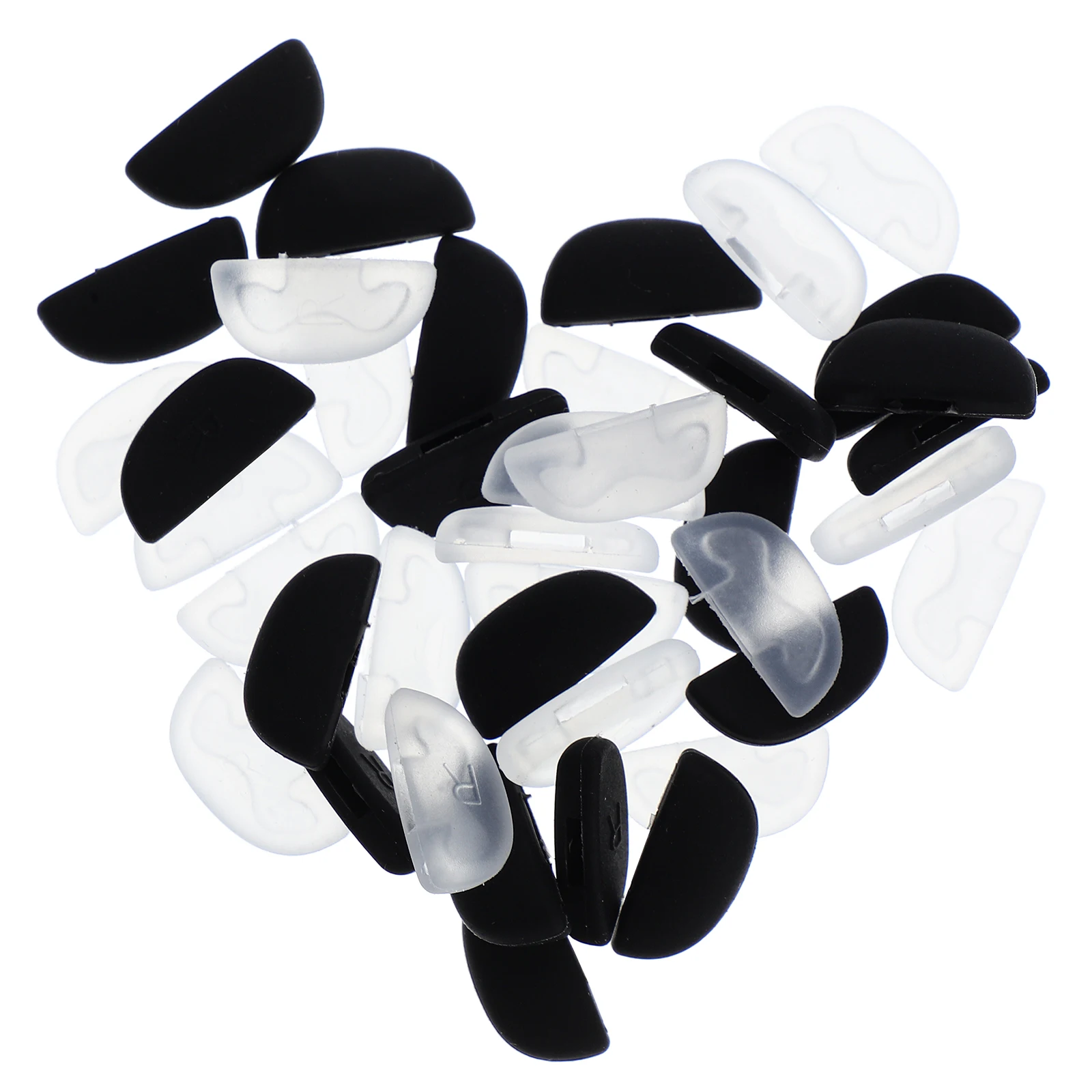 

20Pairs Comfortable Glasses Nose Pads Soft Silicone Pressure Reduction Durable Eyeglasses Everyday Use Sports