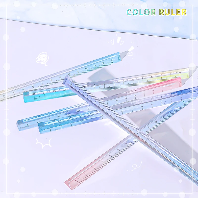 Aesthetic kawaii stationery items back to school supplies school useful Architecture drawing Straight Ruler school things