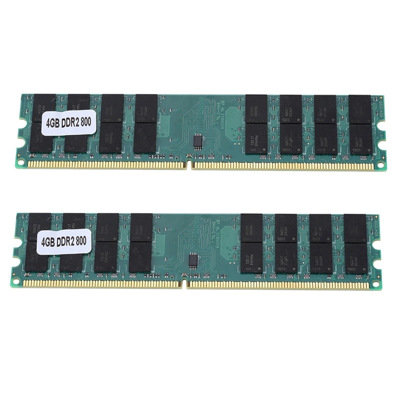 

2X 4Gb 4G Ddr2 800Mhz Pc2-6400 Computer Memory Ram Pc Dimm 240-Pin Compatible Amd Platform For Amd