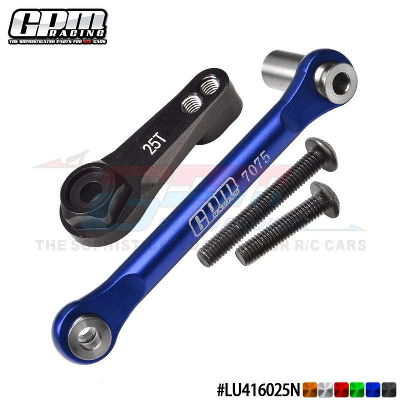 GPM Aluminum 7075 Tie Rod+25T Servo Horn For LOSI 1/10 Lasernut Tenacity Ultra 4