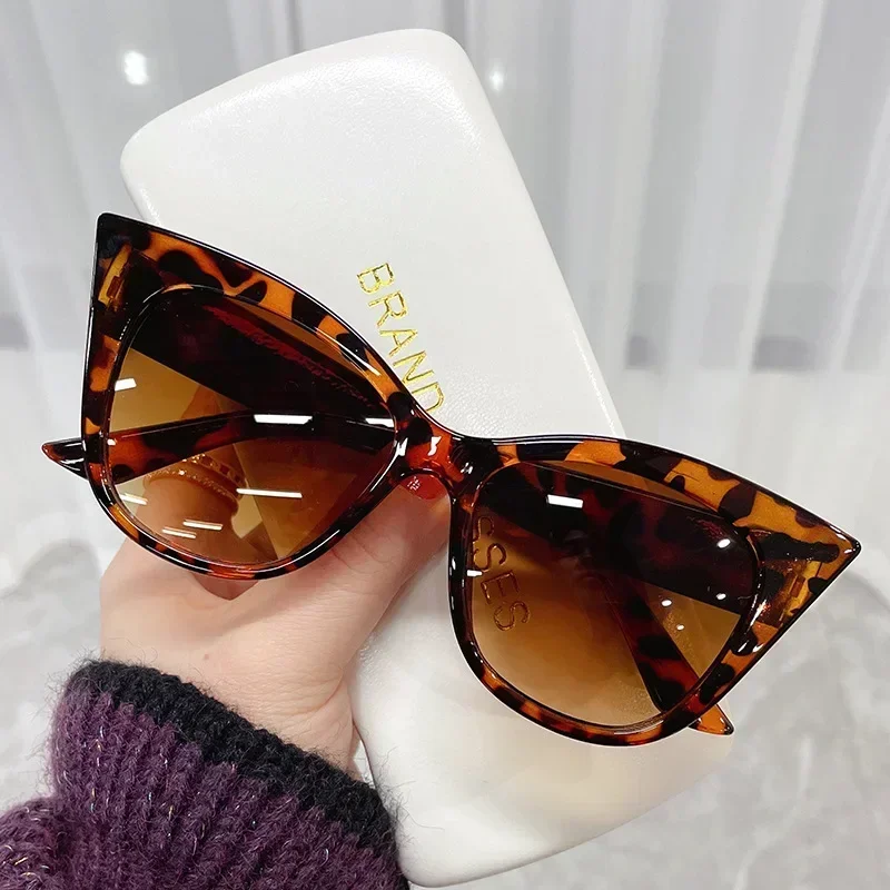 Fashion Cat Eye Sunglasses Women Brand Designer Vintage Sun Glasses Female 2024 Lady Retro Shades Oculos De Sol UV400