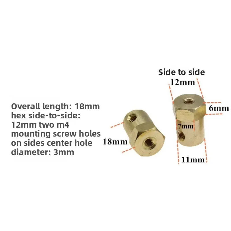 اقتران المحرك N20، اقتران الحافة، محول اقتران سداسي العمود الممتد - قطع غيار لمحرك تروس التيار المستمر