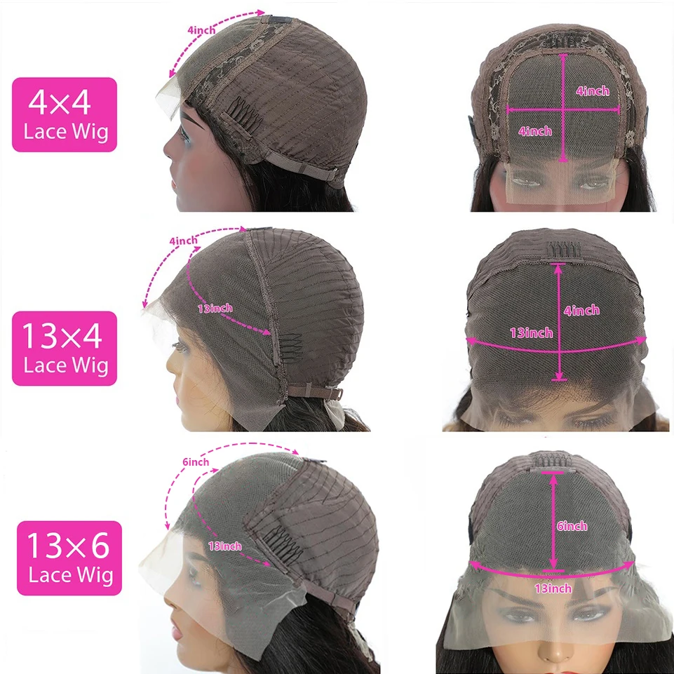 Peluca Frontal de onda profunda transparente, pelucas de cabello humano rizado con encaje Frontal 13x4/13x6, pelucas húmedas y onduladas con cierre