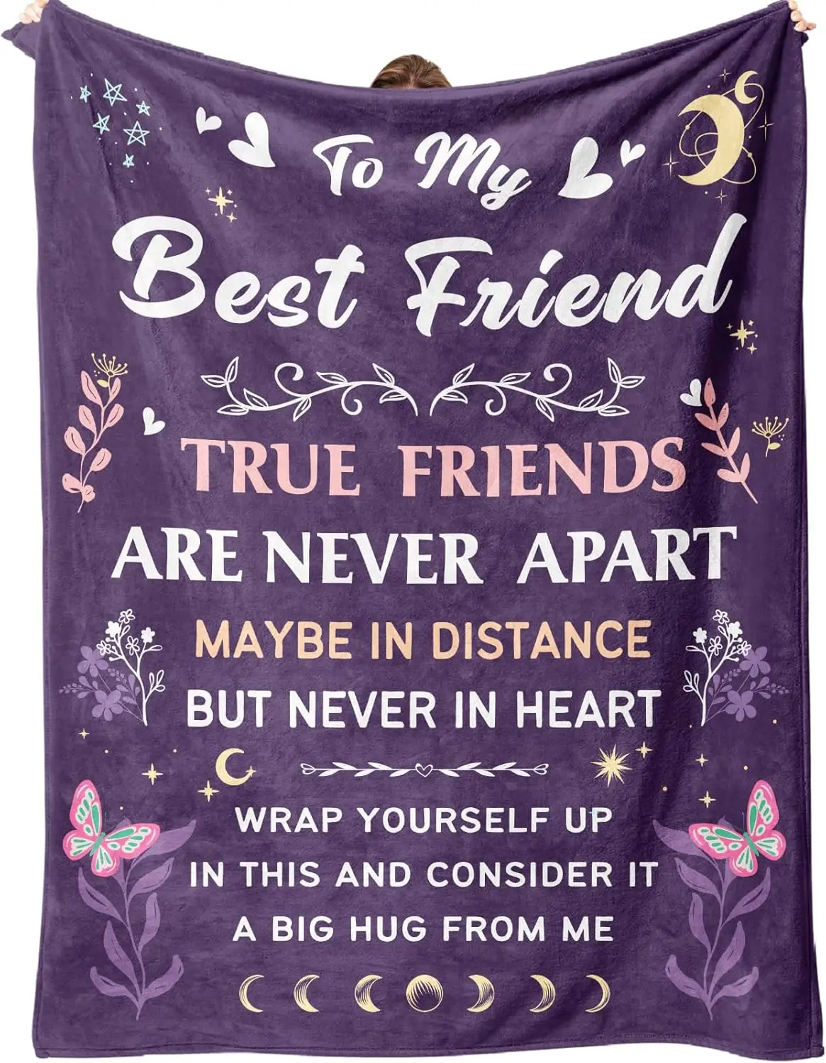 Best Friend Blanket Gifts on Christmas, Friendship Blanket Gifts for Women, Work Bestie, BFF, Soul Sister, for Women Friends on