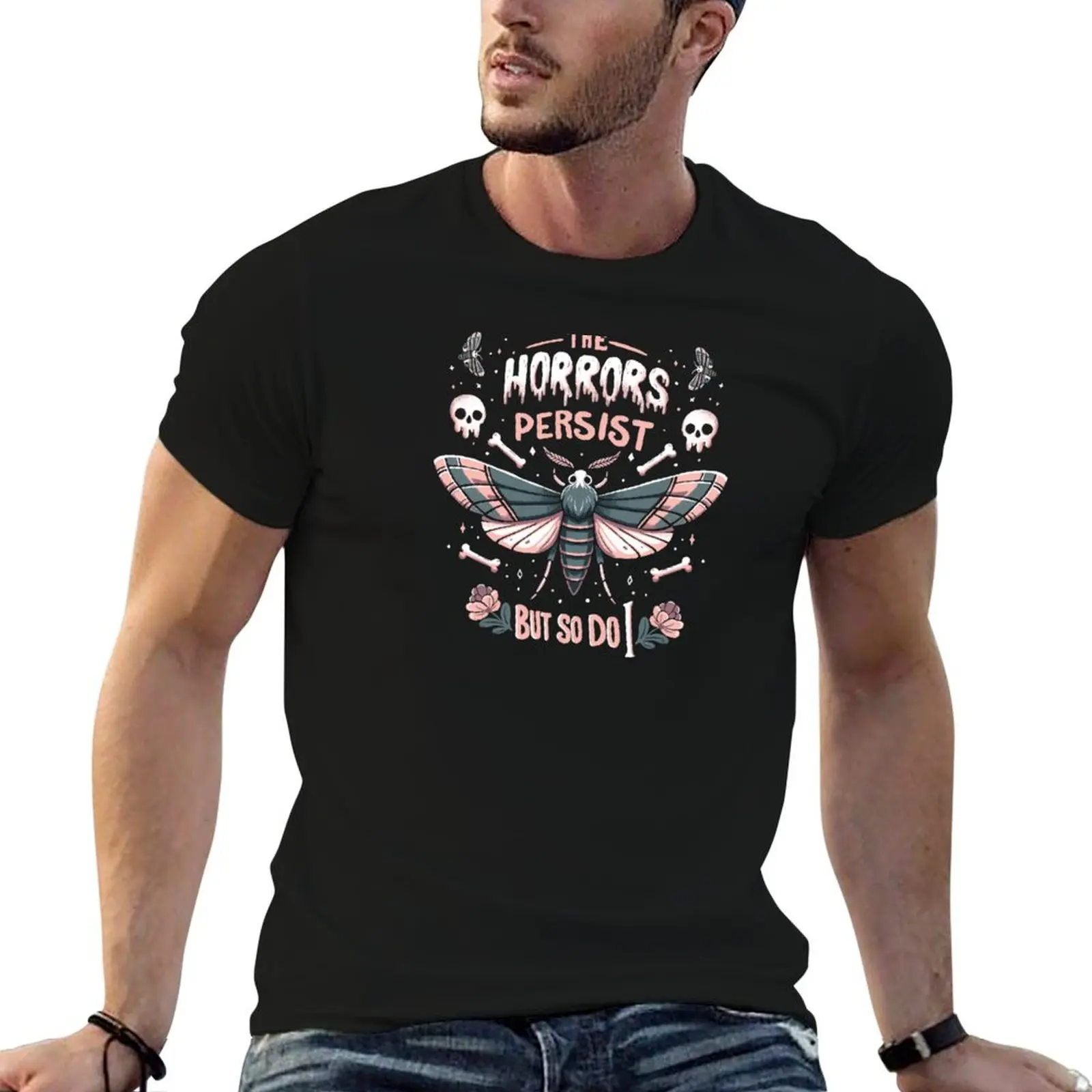 The Horrors Persist, But So Do T-Shirt plain shirts graphic tee sweat fitted t shirts for men