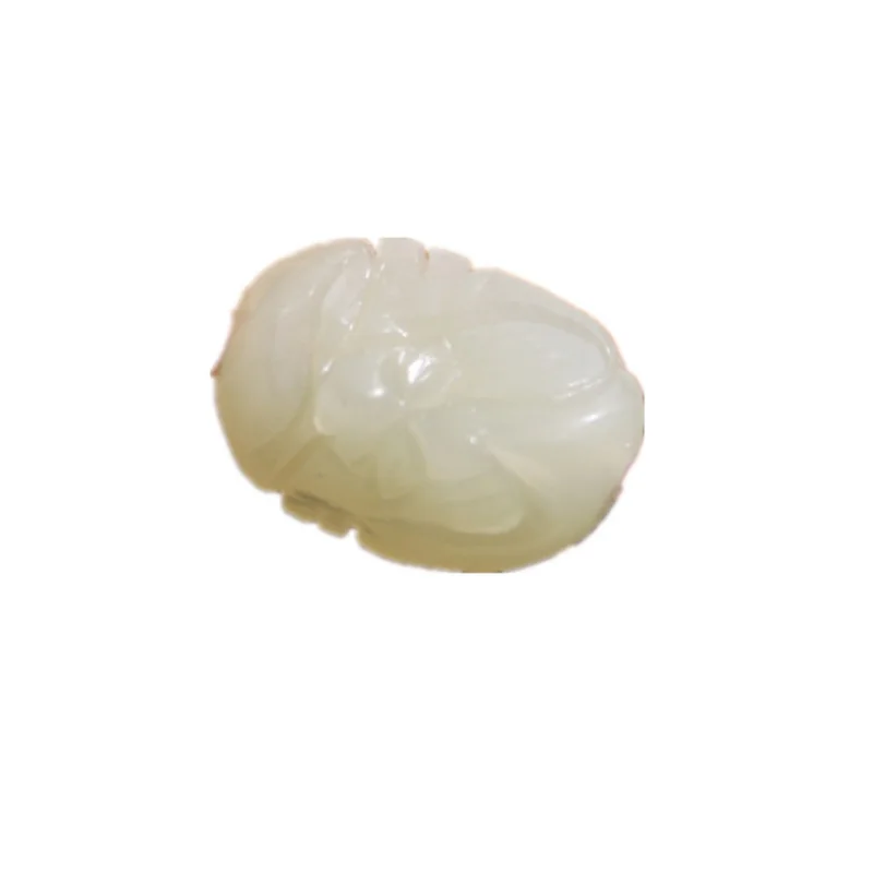 Hotan Irregular Shape Stone Eighteen White Jade Arhats Bead Bracelet Men and Women Wholesa