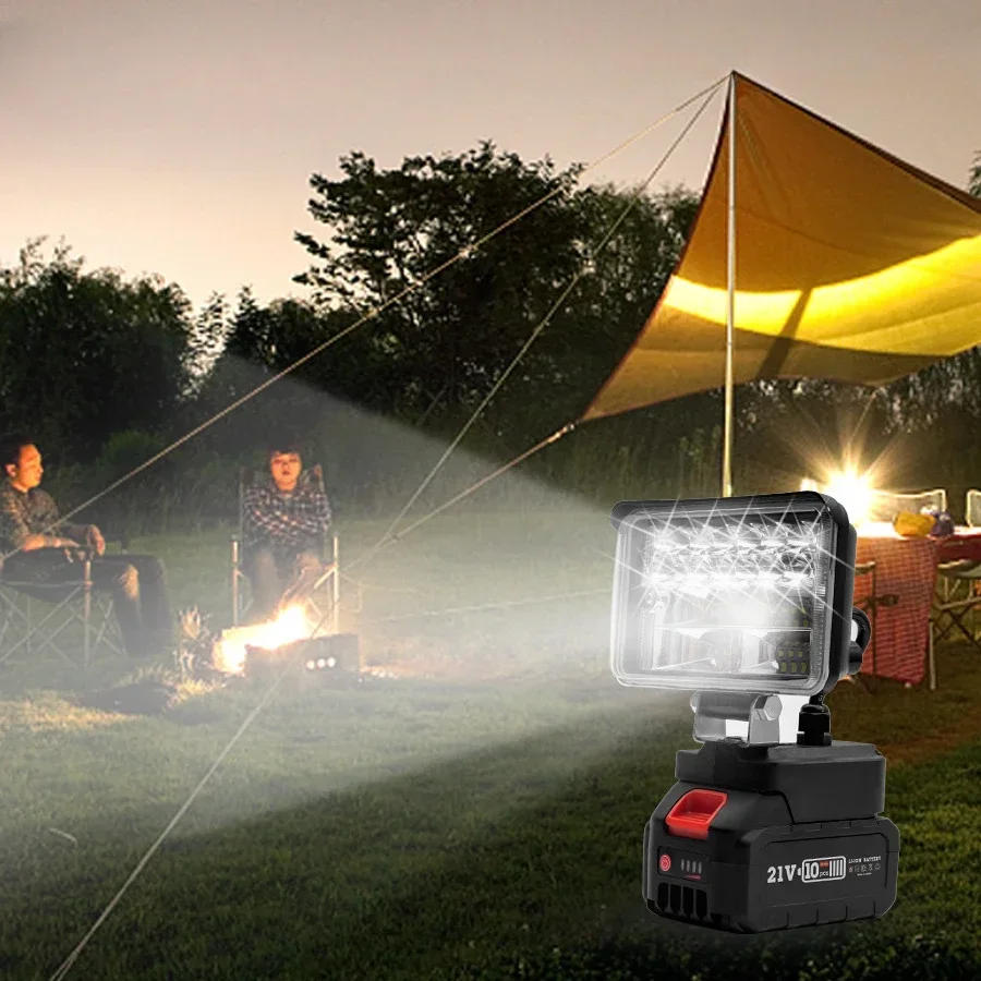 Imagem -03 - Luz Led Portátil para Bateria Makita Holofotes Portáteis sem Fio Trabalho ao ar Livre Pesca Ferramenta de Emergência com Usb em 4in