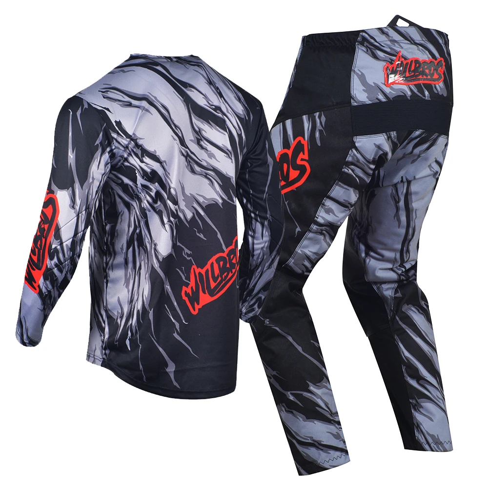 Enduro Suit BMX Mx DH Creo Teal Motocross Jersey Pants Combo Outfit Gear Set ATV Dirt Bike kit estate traspirante colorato