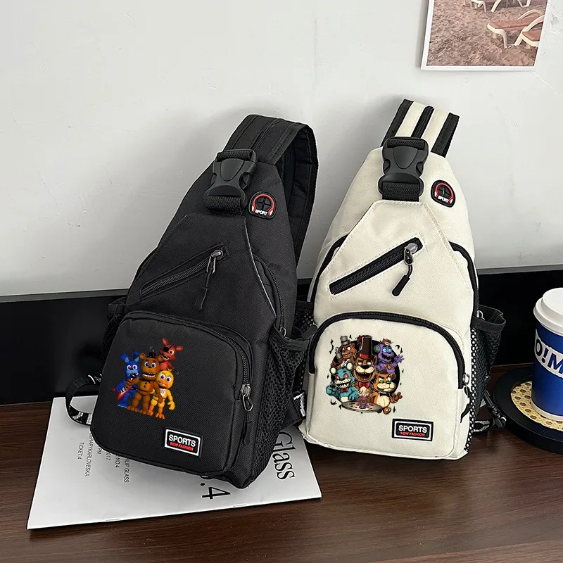 

Сумка через плечо FNAF Five Nights At Freddys для женщин и мужчин, модные сумки через плечо с рисунком аниме, сумки с принтом, подарки на день рождения