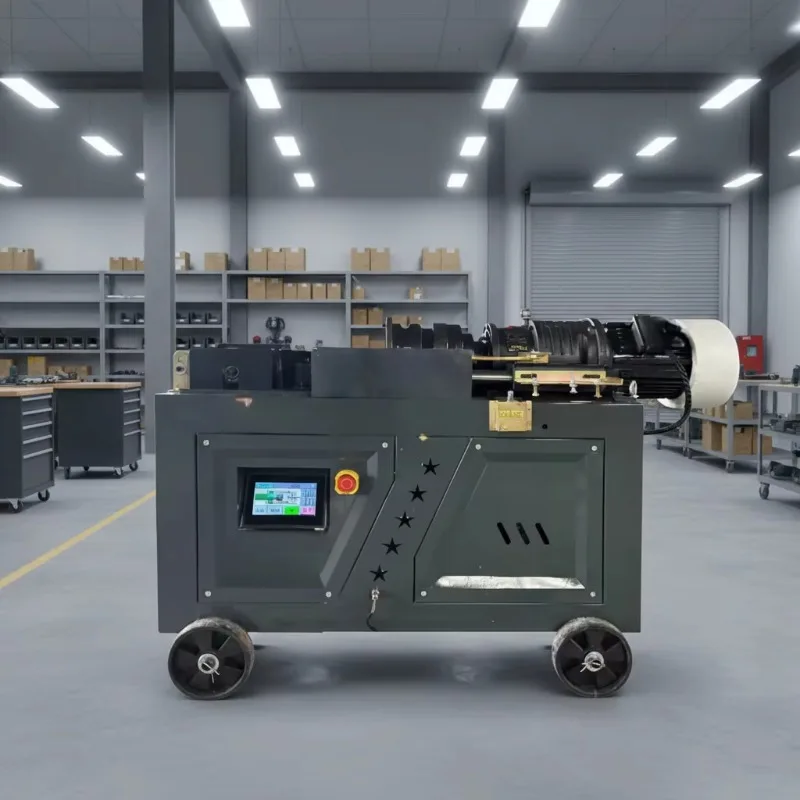 YG Customized Power Automatic Steel Bar Rib Stripping & Flat Head Rebar Thread Rolling Machine With Gear And Motor 380V