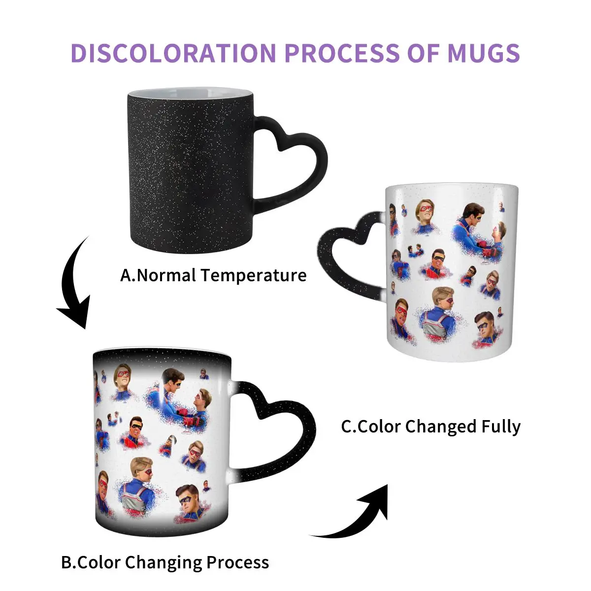 Captain Man And Kid Henry Danger Drawing Mug Funny Ceramic Coffee Cups Tea Mugs Milk Cup Drinkware Gifts for Woman Man