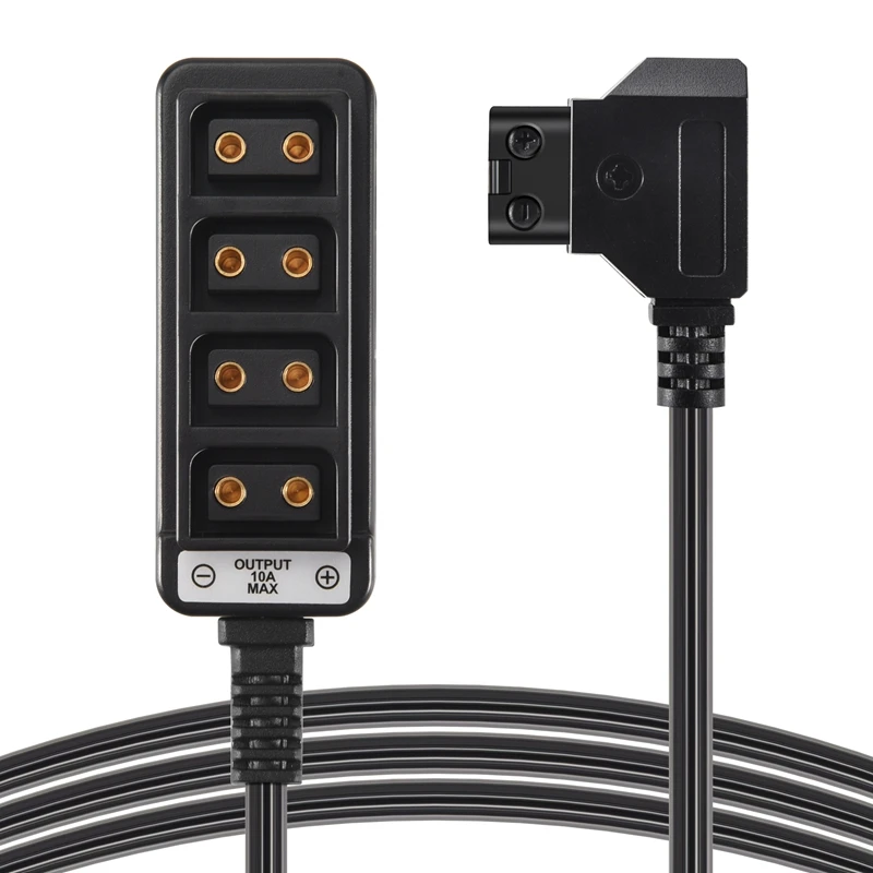 Macho d-tap b tipo dtap torneira para 4 fêmea p-tap ptap hub adaptador divisor elétrico para fotografia acessórios de energia-pzw