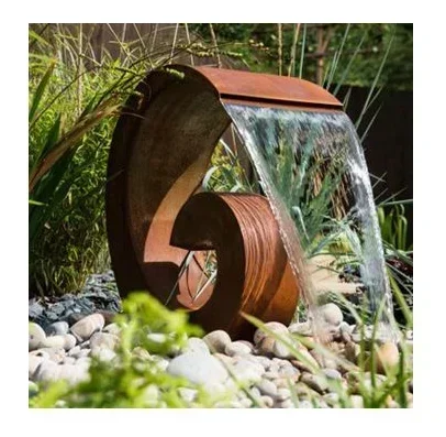 

# Hot Reality Quality Garden Decoration Corten Steel Water Fountain