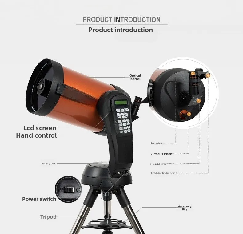 8SE/5SE تلسكوب فلكي ذكي تلقائي للعثور على النجوم احترافي لمشاهدة النجوم عالي الطاقة عالي الوضوح