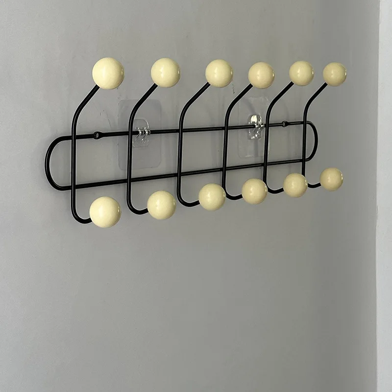 Vintage Wall Hook Korean Style Cream Color Metal Clothes Hat Holder Rack Bathroom Organizer Home Kids Room Nursery Decoration